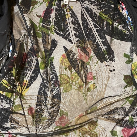 Alberto Makali Tropical Print Women's Jacket Size 12 - Picture 8 of 13